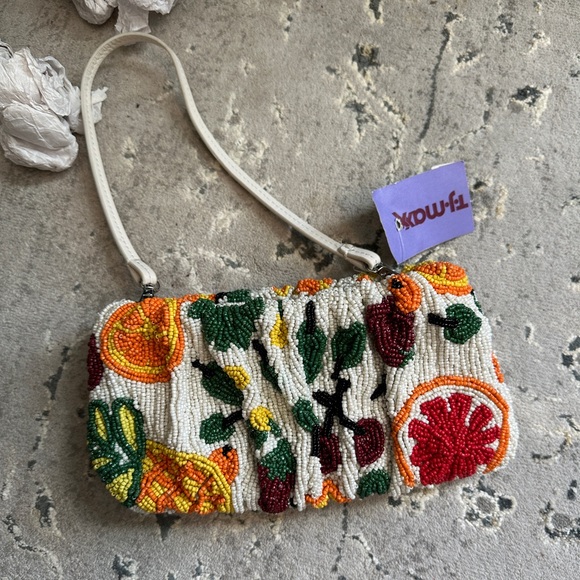 STAUD Fruit Salad Multicolor Beaded Shoulder Bag - Picture 4 of 8